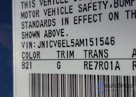 2010 Infiniti G37X z USA, uszkodzony, nr VIN JN1CV6EL5AM151546